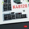 Kelik K48128 F-16F Block 60 - interior 3D decals for Hasegawa kit (1/48)